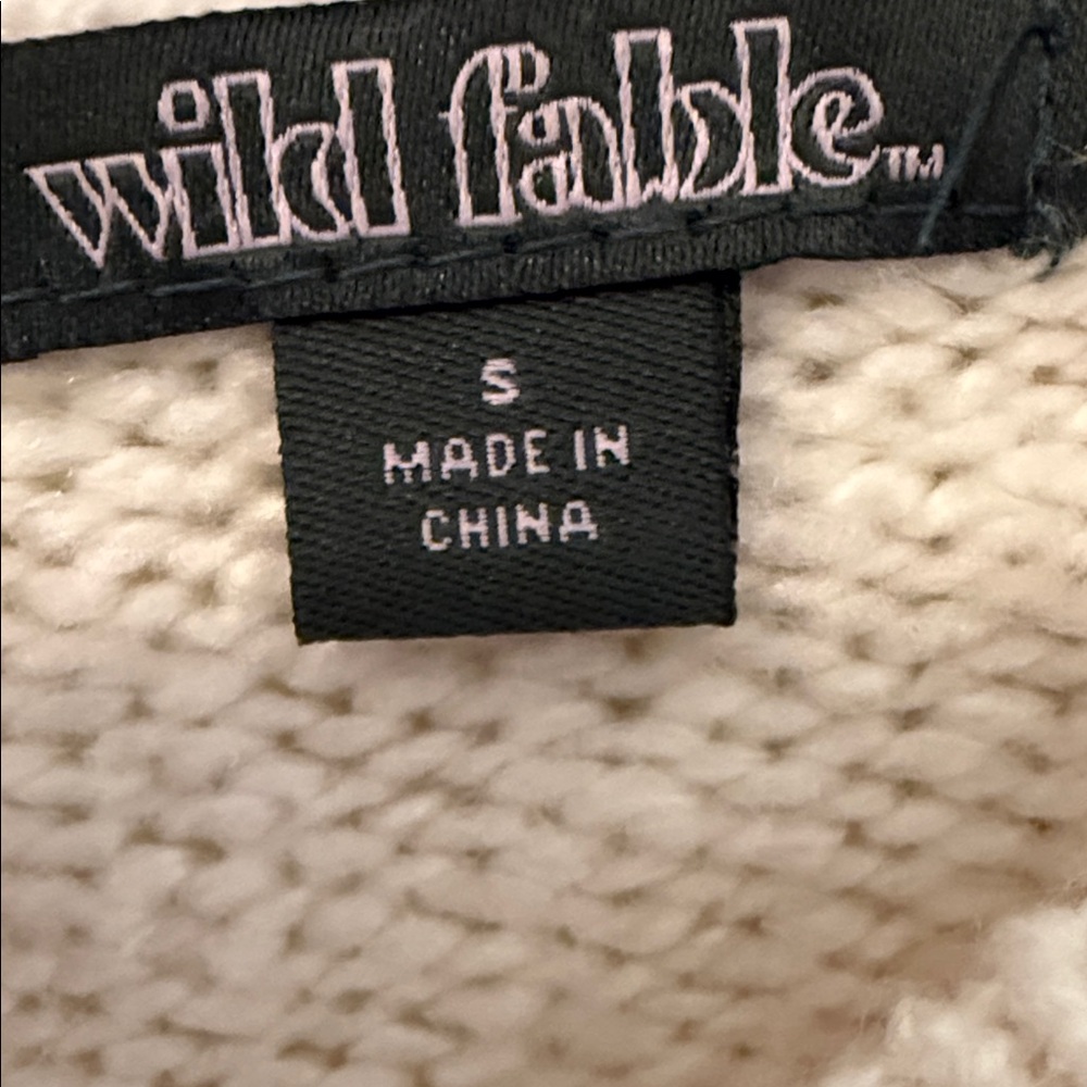 Wild Fable Cream Ruffle Sweater - Picture 7 of 7